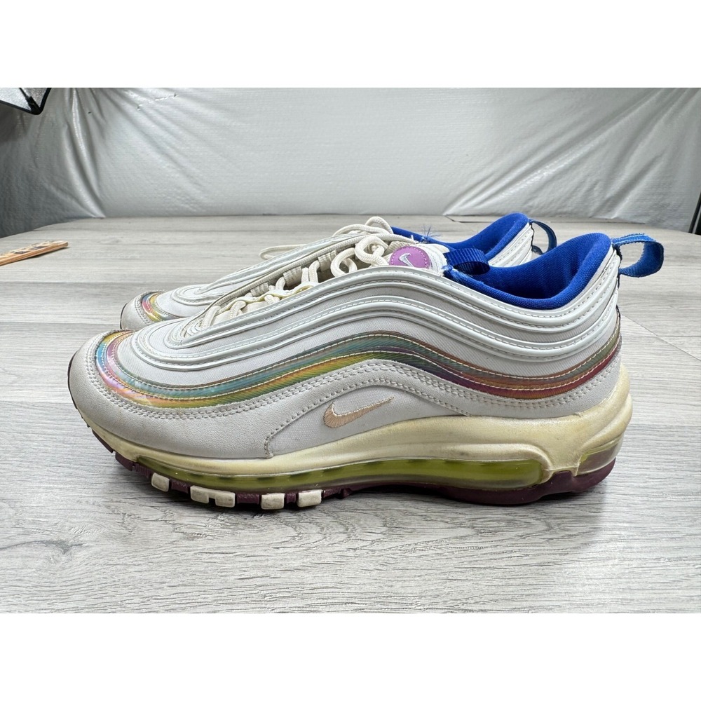 Nike Air Womens Max 97 SE Easter Iridescent Rainbow CW2456-100 Size 8